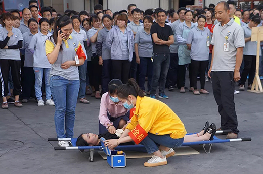 asiagame2019年上半年消防演习现场